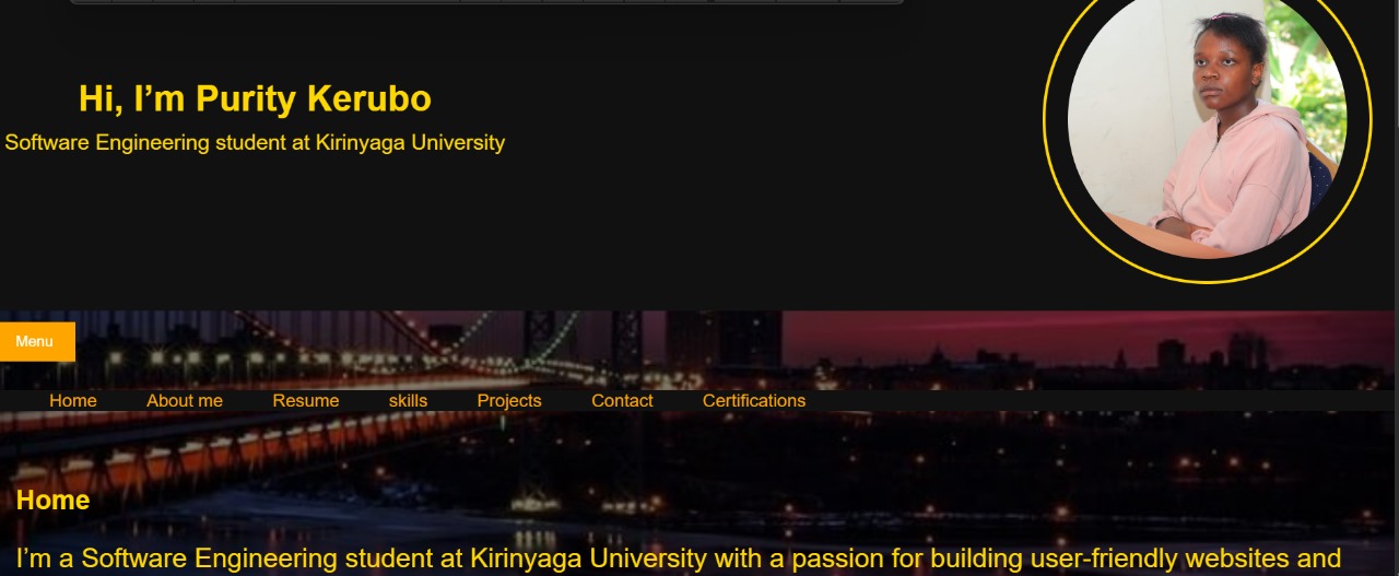 Portfolio Website Screenshot